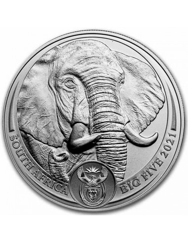 Moneda Argint pur Elefant Africa de...