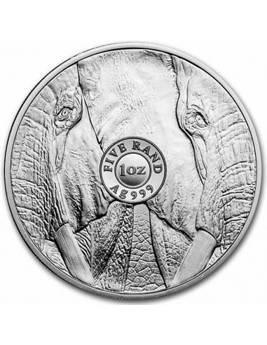 Moneda Argint pur Elefant Africa de...