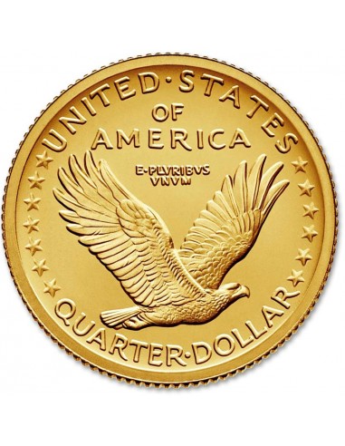 Moneda din Aur - Sfert de dolar...