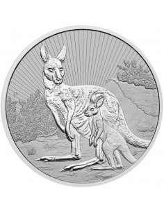Moneda Argint pur Kangaroo...