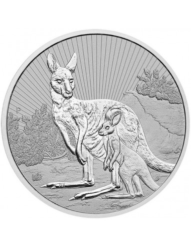 Moneda Argint pur Kangaroo Mother &...