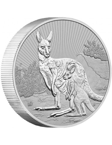 Moneda Argint pur Kangaroo Mother &...