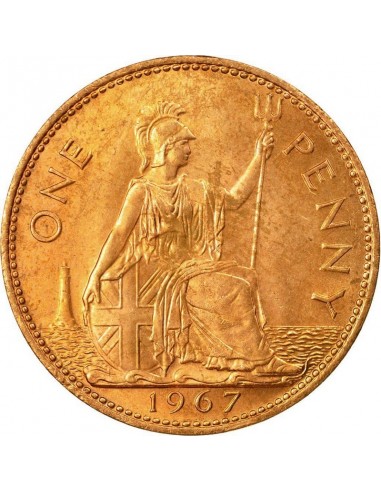 Moneda istorica din Bronz - 1 penny...