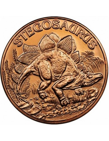 Moneda din Cupru - Stegosaurus 1oz