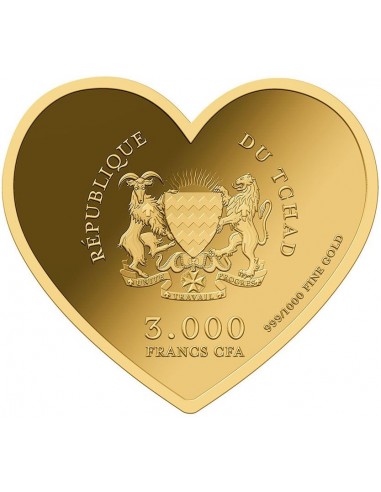 Moneda Inima din Aur - 3000 franci...