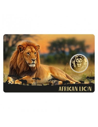 Moneda din Aur 24k Leul African- 3000...