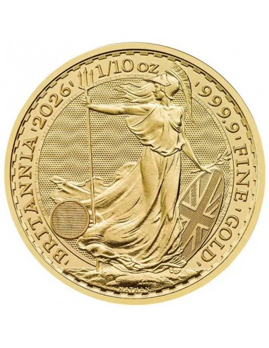 Moneda din Aur 24k - Britannia 1\10 oz