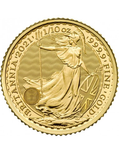 Moneda din Aur 24k - Britannia 1\10 oz
