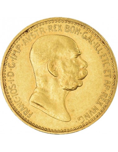 Moneda istorica din Aur - 10 coroane...