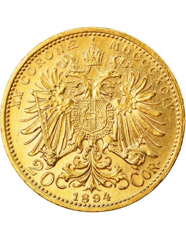 Moneda istorica din Aur - 20 coroane...