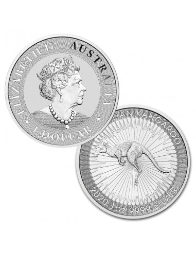 Moneda Argint pur Australian Kangaroo...