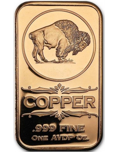 Lingou din Cupru - Buffalo SUA 1 oz