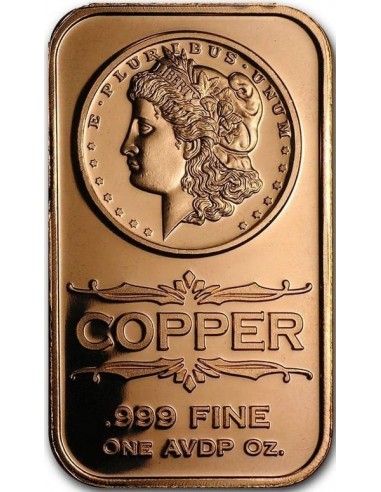 Lingou din Cupru - Dolar Morgan SUA 1 oz