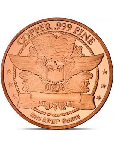 Moneda din Cupru - Triceratops 1 oz