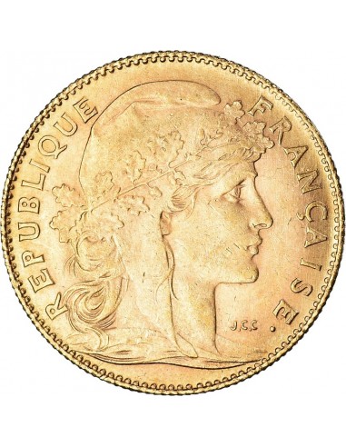Moneda istorica din Aur - 10 franci...