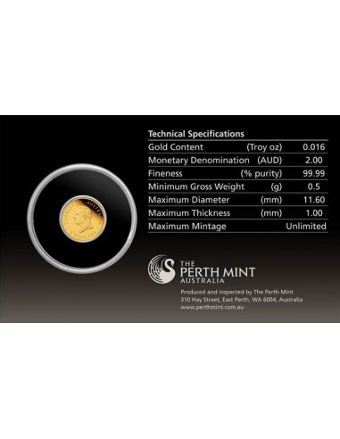 Moneda din Aur 24k - Kangaroo...