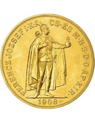 Moneda istorica din Aur - 100 coroane...