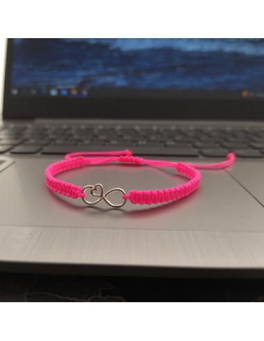 Bratara Argint 925 Inima Infinit Roz...