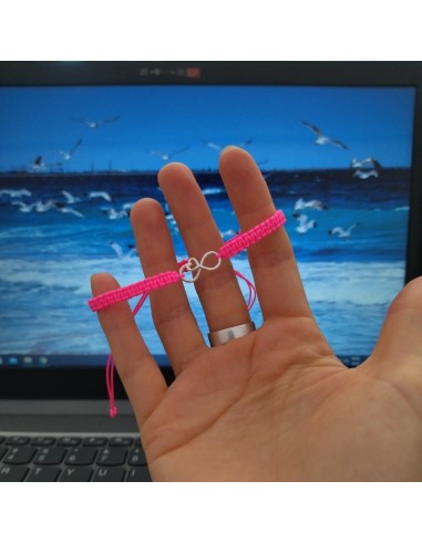 Bratara Argint 925 Inima Infinit Roz...