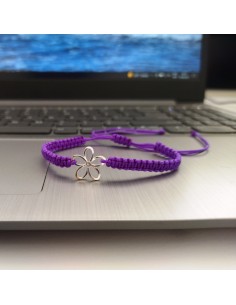 Bratara Floare Cristal Argint