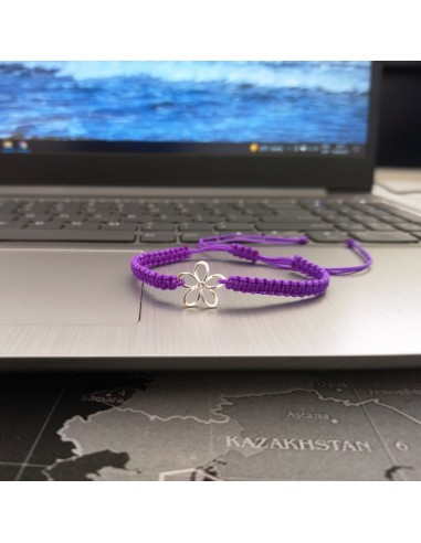 Bratara Floare Cristal Argint