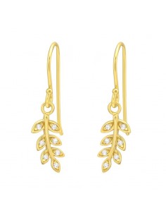 Cercei Frunze Aurii cu...