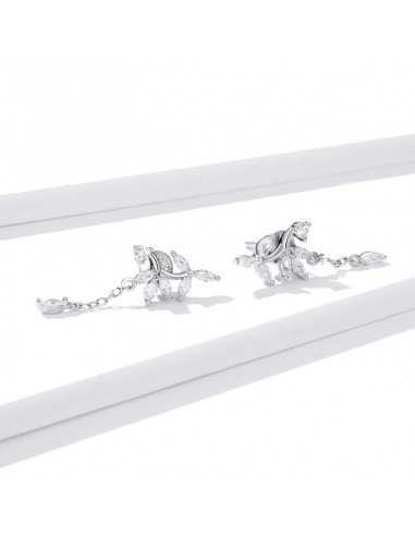 Cercei Argint Flori Stralucitoare