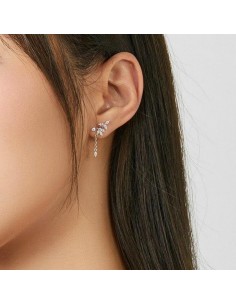 Cercei Argint Flori...