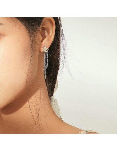 Cercei Argint Inimioare cu Lant